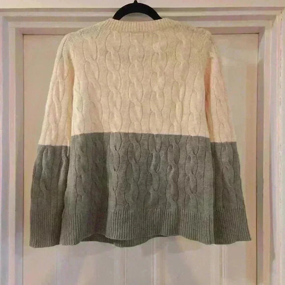 Christopher Fischer Womens 100% Cashmere Knit Sweater Pink Gray Size XS - Picture 8 of 8